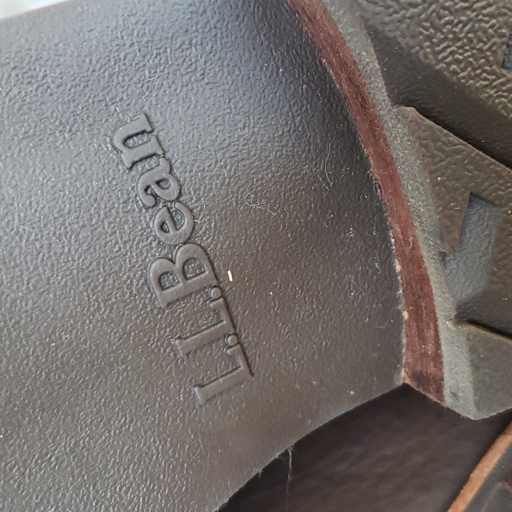 LL BEAN East Point Leather Chelsea Ankle Boots Waterproof TEK2.5 Brown Size 9. - Picture 7 of 14